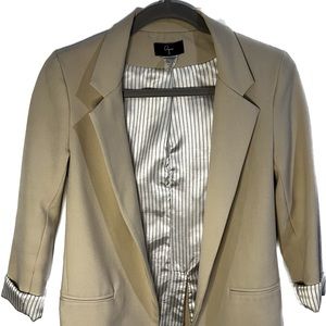 Aqua cream lined blazer